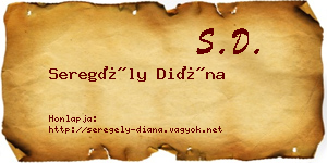 Seregély Diána névjegykártya